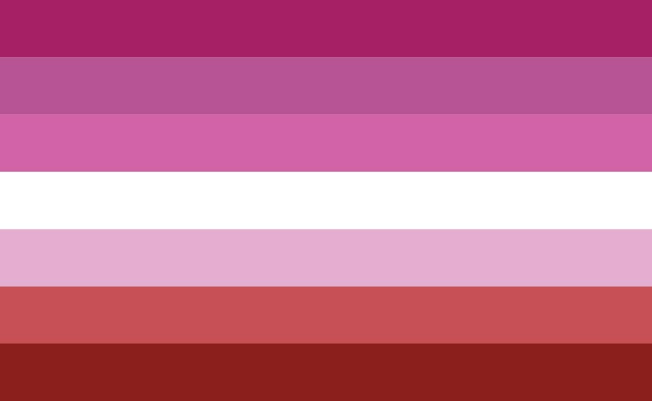 lesbian flag colors